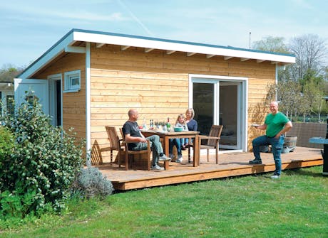 Ferdigbygget isolert anneks Isolert anneks med terrasse står ferdig